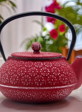 博古架软装新中式复古铸铁壶茶室样板房装饰摆件茶壶复古礼品茶壶