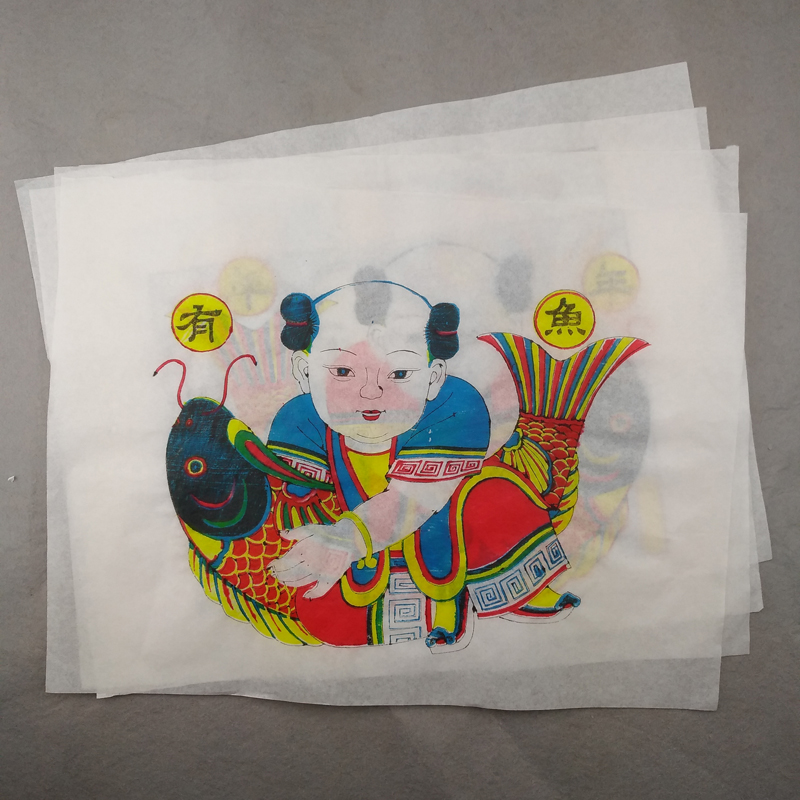 潍坊杨家埠木版年画童子年画门神木板年画中国风工艺品新年装饰画