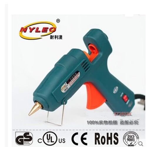 合力耐利澳牌带开关铜嘴热熔胶枪 HLA60-100W双功率家用胶枪11mm