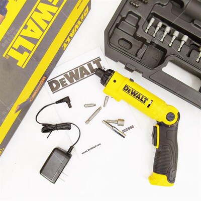 原装全新得伟锂电电动螺丝刀充电式电起子多功能电批调速DCF008