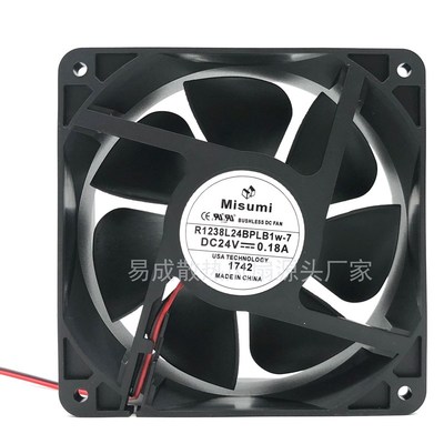 Misumi R1238L24BPLB1w-7 DC 24V 0.18A 12038 变频器散热风扇