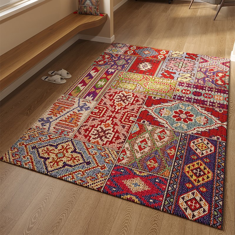民族风入户门垫玄关地毯美式除尘防滑门毯大门口进门脚垫耐脏地垫