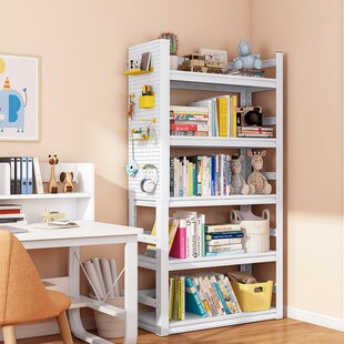 书架侧边洞洞板配件置物架储物柜书柜洞洞板收纳柜展示柜收纳隔板