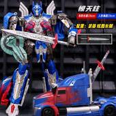 六一儿童节男孩礼物变形玩具汽车擎天机器人金刚柱模型大黄蜂手办