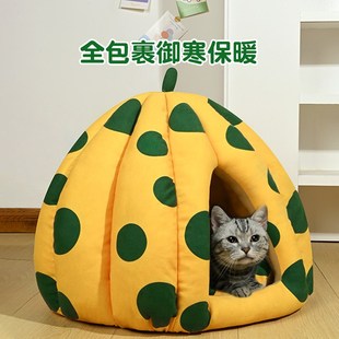 安全感猫咪睡窝狗冬季 猫窝冬天保暖封闭式 全防寒猫床小宠物躲避屋