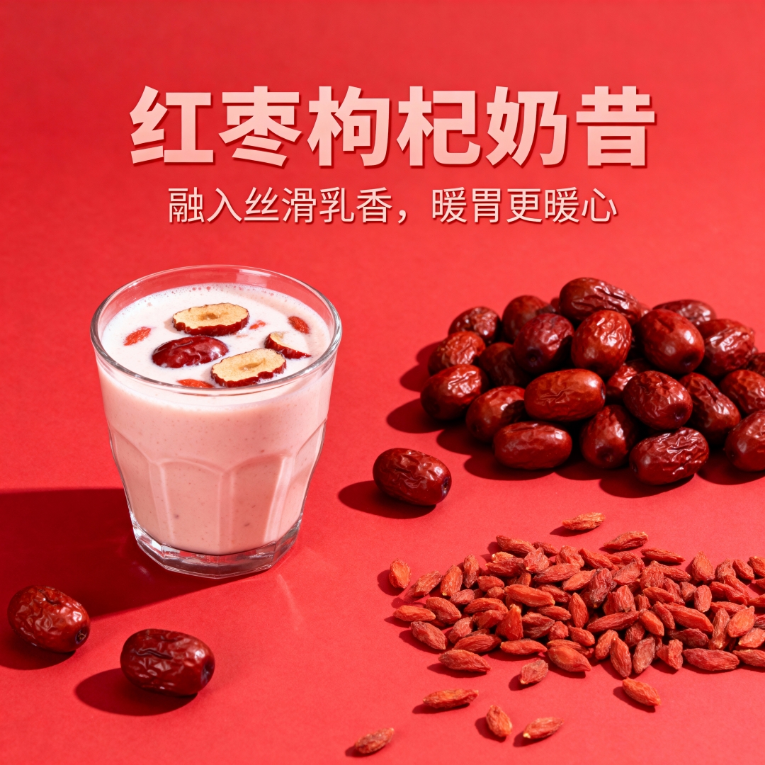 【囤货20瓶】红枣枸杞奶昔风味饮料早餐营养解馋上班族饮品整箱发