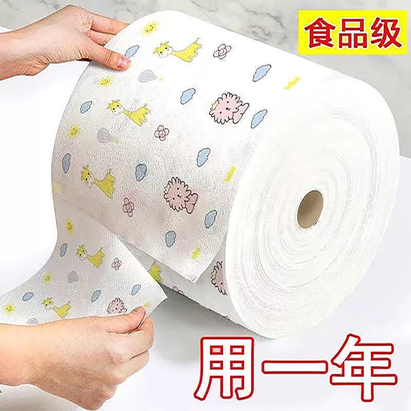 一次性干湿两用不沾油厨房抹布