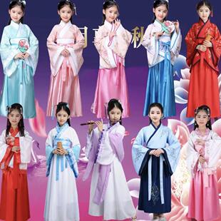 儿童古装三国演义影视剧汉服唐风服装大乔小乔款演出服舞台演东汉