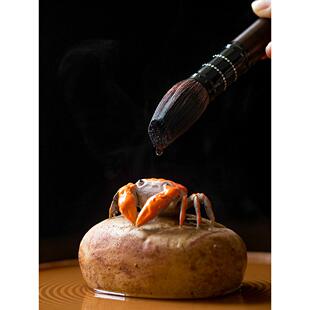 引进富贵宝茶宠物变色可以养石蟹大闸蟹禅茶玩功夫茶具茶道小饰品