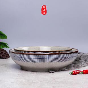 陶瓷大汤碗酸菜鱼盆餐具商用饭店水煮鱼碗肉片毛血旺大碗餐厅盘子