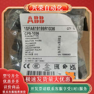 1036 CP9 1NO 带标识符按钮 原装