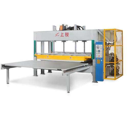 上锐多层板材海绵压花机冷压机木板液压压板机木门全自动压力机