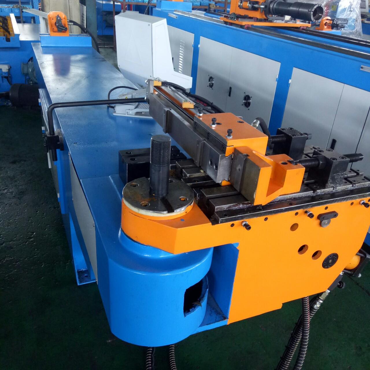 DW50NC半自动立式数控液压弯管机抽芯防皱弯管机方管圆管折弯机