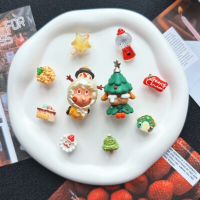 泡泡玛特圣诞系列鞋花洞洞鞋扣diy卡通可爱可拆卸装饰适配crocs