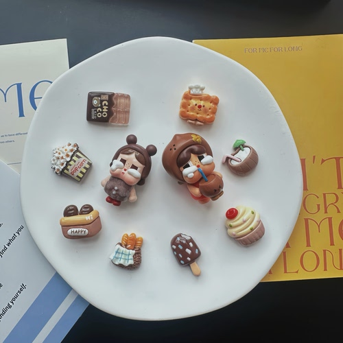 原创洞洞鞋鞋花泡泡玛特哭娃美式鞋花可拆卸diy配饰适配crocs鞋扣