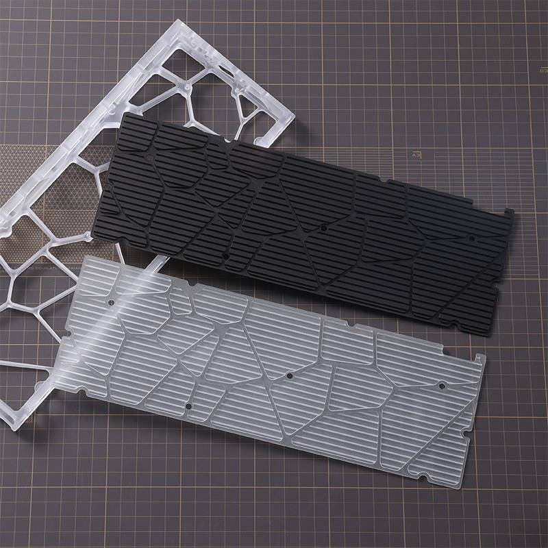 KBDfans Holy60透明磨砂PC底板 CNC加工防尘 客制化机械键盘配件