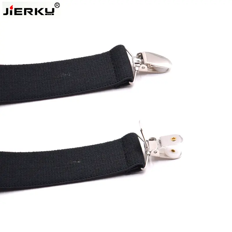 货源  松紧4夹可调节男士黑色成人背带 10色  x型好夹子