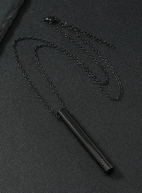 热销口哨项链潮流正念呼吸项链抗焦虑解压个性吊坠不锈钢饰品