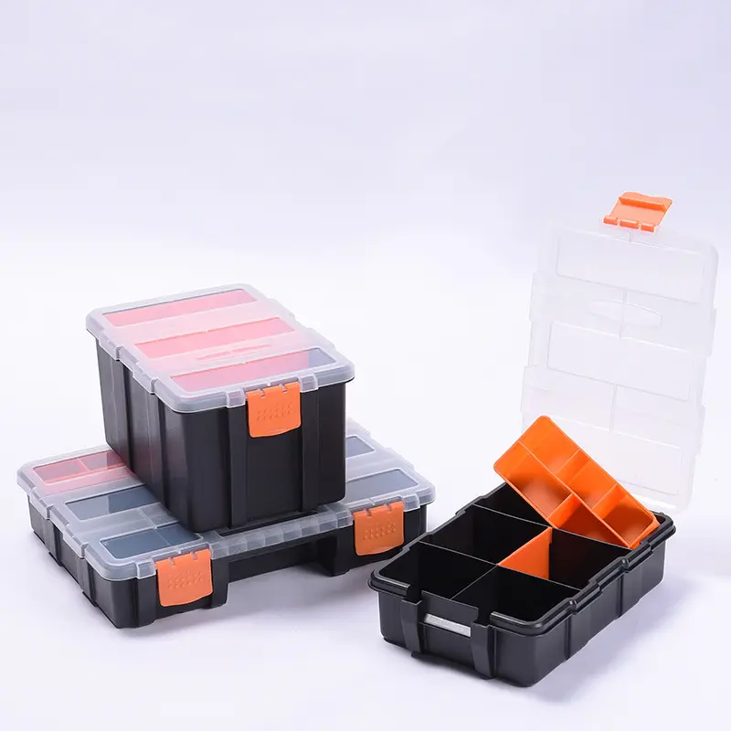g-421可拼接组装式塑料零件盒 积木电子元器件渔具收纳分隔工具箱