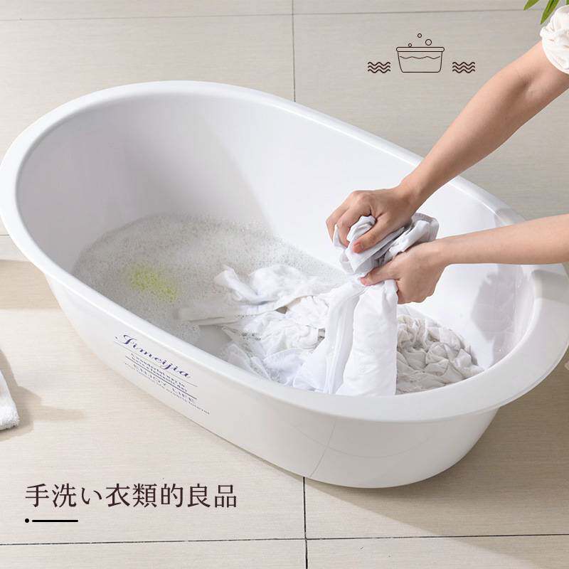 大号加厚塑料婴儿脸盆儿童小号多用宝宝洗衣盆宠物浴盆椭圆洗澡盆