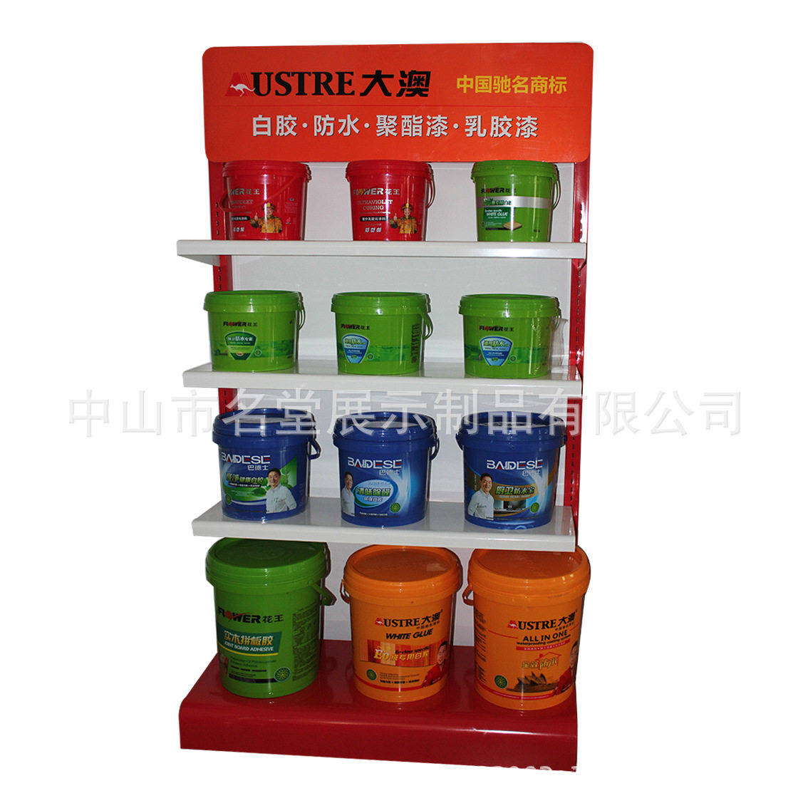 生产涂料油漆展示架建材专卖店规划货架多功能挂墙存储新展示