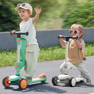 babygo儿童滑板车1-3-6岁二合一男女孩宝宝溜溜滑滑车可坐可骑滑