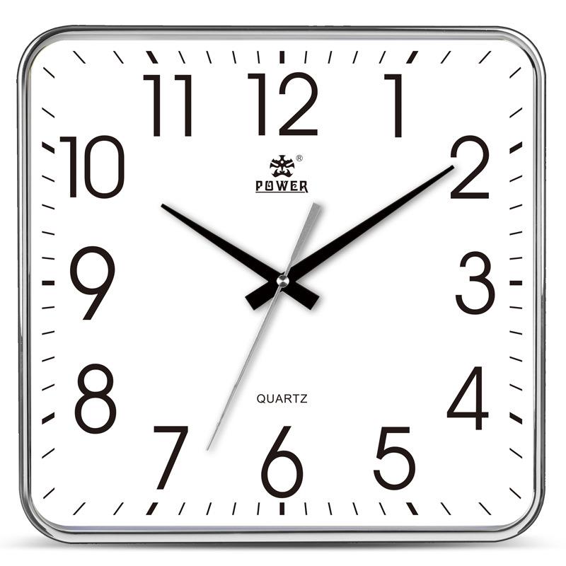 霸王钟表13英寸挂钟客厅现代简约挂表时尚创意时钟静音石英钟8231