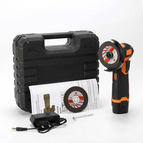 塑盒装热销无刷角磨机锂电款76mm迷你切割机手持式砂轮机