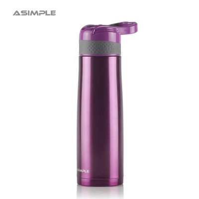 ASIMPLE男款吸管保温杯子大容量304不锈钢防漏水杯女生500ml便携