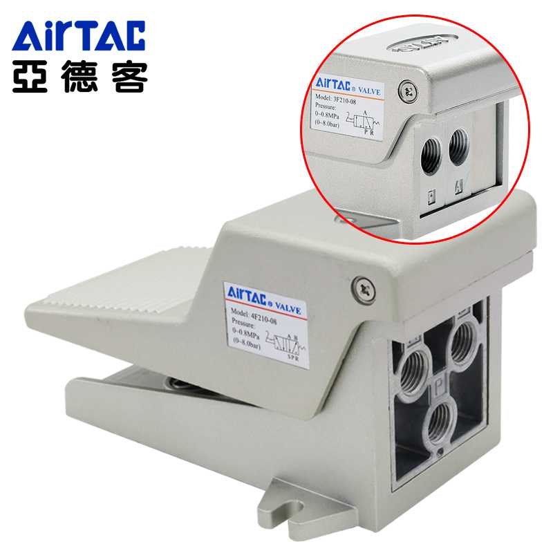亚德客气动脚踏人控气脚踩开关气缸换向3F/4F21008LF