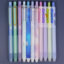 点石制笔0184时空舱静音热敏可擦按动中性笔黑色3-5年级小学生可擦晶蓝色水笔太空舱魔力摩易擦按动笔墨蓝色