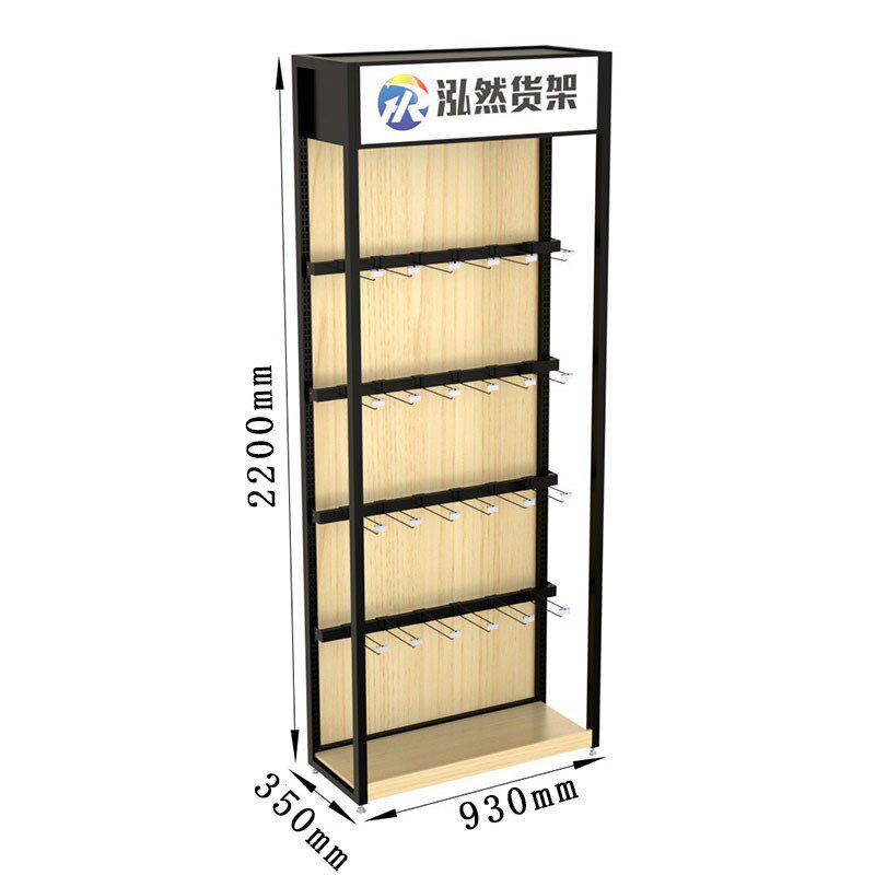 商超钢木货柜陈列架超市货架展示架便利店实用多层单双面中岛展柜