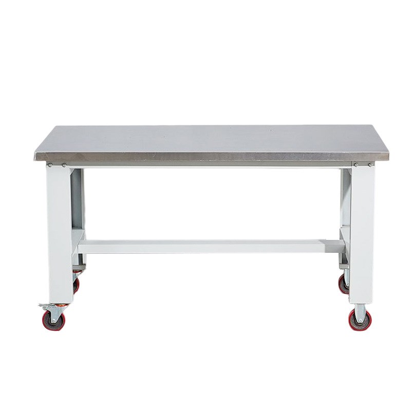 移动重型不锈钢工作台万向轮钳工操作台实验室车间试验桌检验台