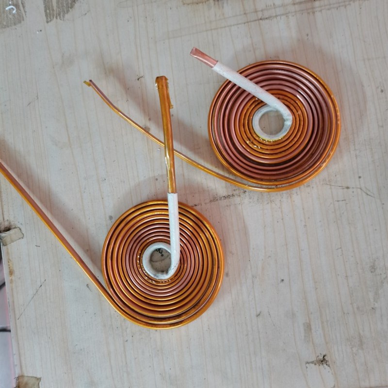 管式换热器T2紫铜盘管 紫铜冷却管U型M蛇形管冷凝器定制加工