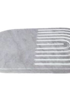 现代简约创意大理石椭圆形托盘底板装饰板家居样板房售楼处软装