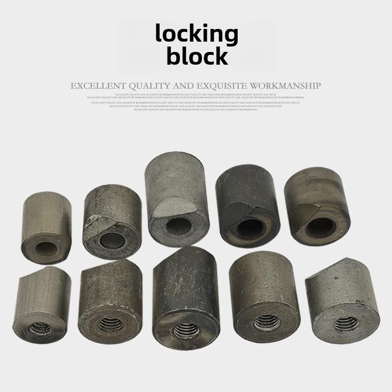 台钻机床头主轴箱锁紧块钻铣床盖桶带螺纹夹紧块通孔粉套维修配件