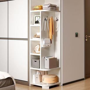 Solid wood corner cabinet wall mounte bookshelf storage rack