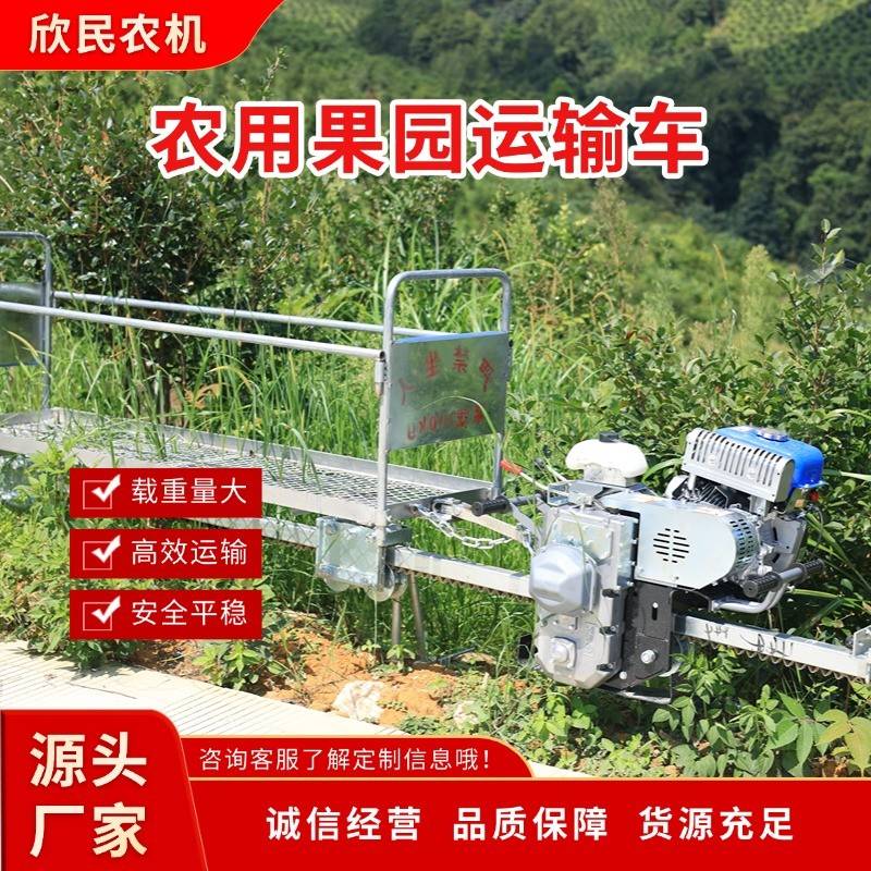 农用山地果园茶山单双轨道运输车工程大功率往返爬坡自走式小火车