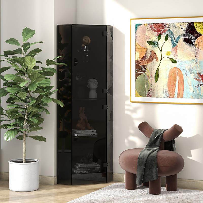 亚克力展示架 手办展示柜 家用陈列置物架卫生间浴室夹缝角柜防尘