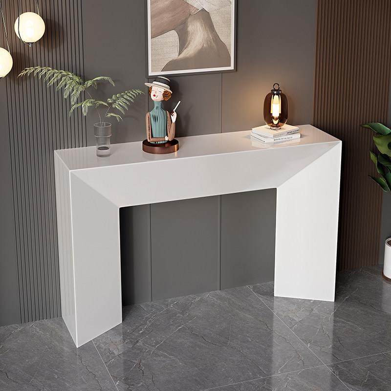 个性意式玄关桌新中式极窄靠墙入户端景台现代玄关台简约条案壁炉