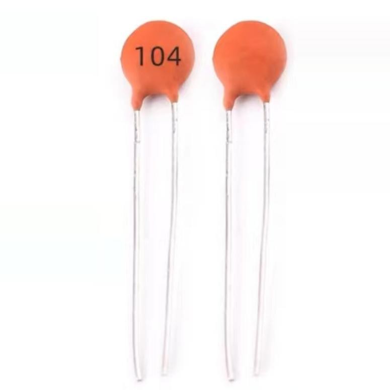 黄色瓷片电容器100NF/0.1UF/104 50V 100V 全新正品 质量稳定