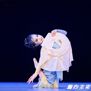 映花雨舞蹈服儿童古典舞演出服青烟里斗笠舞蹈道具桃李杯独舞艺考