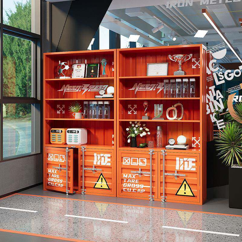 工业风模型展示柜产品展示柜集装箱商用展示玻璃柜创意收纳置物柜