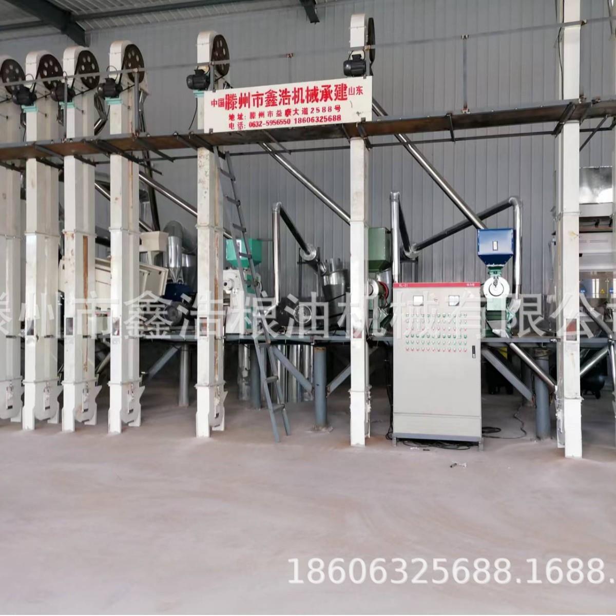 鑫浩成套大米碾米机 稻谷藜麦剥壳设备水雾抛光磨米机