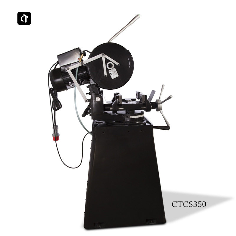 呲铁CTCS350切割机圆锯机水切机不锈钢型材切割切管机金属切割机