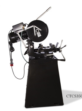 呲铁CTCS350切割机圆锯机水切机不锈钢型材切割切管机金属切割机