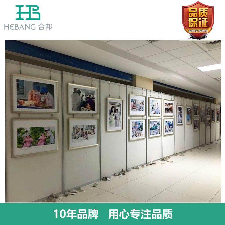 八棱柱书画展展板美术画展作品展板广告宣传屏风展示架