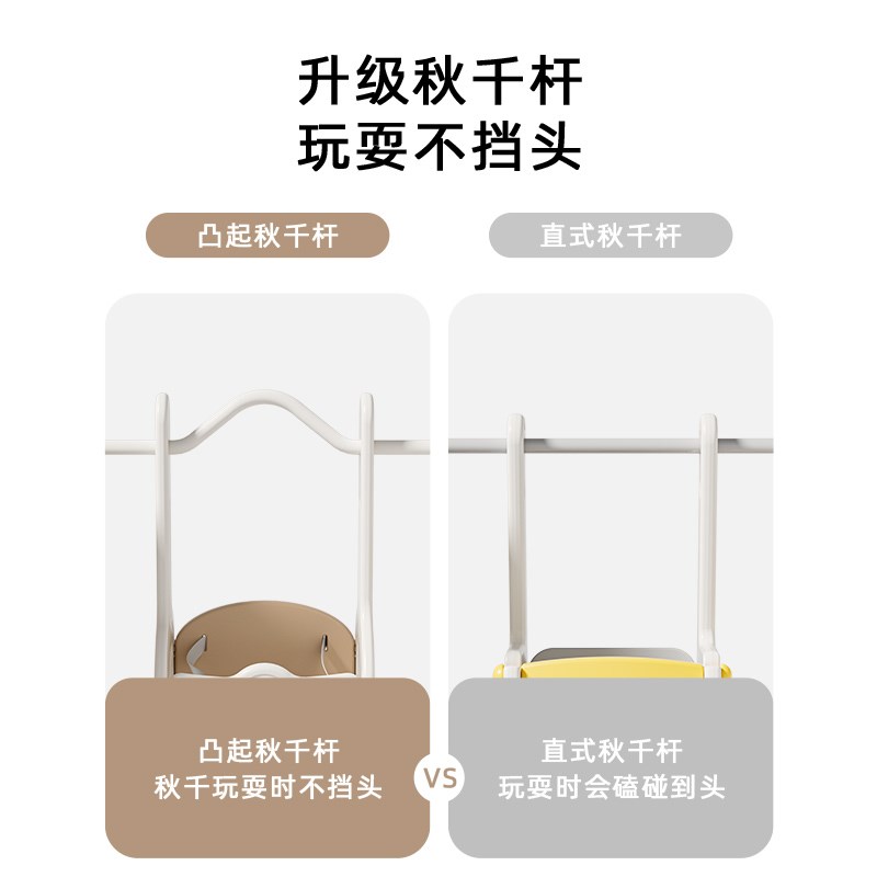 儿童滑滑梯室内家用2至10岁宝宝滑梯秋千二合一攀爬架多功能乐园