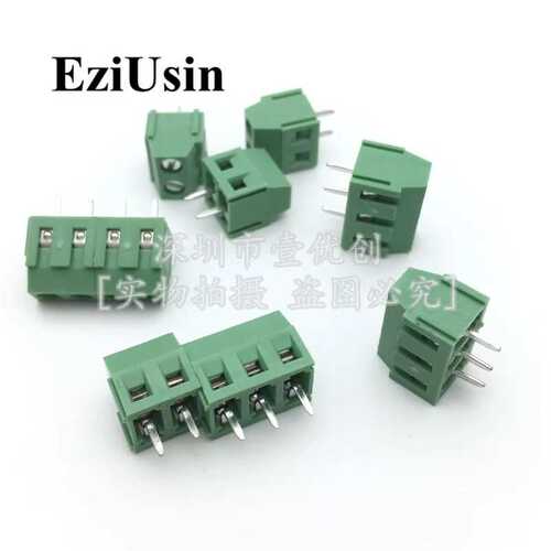 70PCS DG308接线端子KF128 2.54mm间距 PCB螺钉式2/3/4P套件盒装