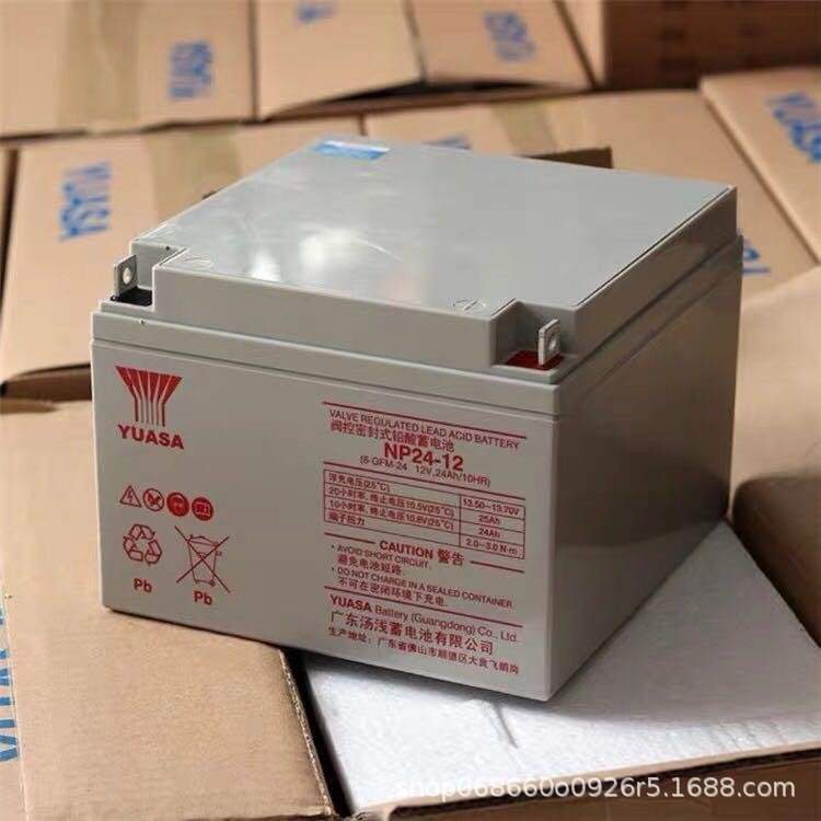 YUASA/汤浅蓄电池NP24-12铅酸免维护NP12v24AH 直流屏UPS电源专用